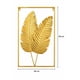 thumbnail image 2 of Adorno Decorativo Hojas Cuadro Estilo Metal 60x40cm Dorado, 2 of 4