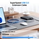 thumbnail image 2 of Cable de extensión USB Cable Matters, paquete de 2 unidades, 5 Gbps, USB 3.0, 1,8 m, 2 of 7