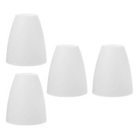 Magideal - 4X Pantallas De Lámparas Cubiertas De Luz Plana Lámpara De Lámpara Decoración De Reemplazo De Moda Para Sala De Estar Lámpara De Mesa De Dormitorio En Agujero Central 40 Mm