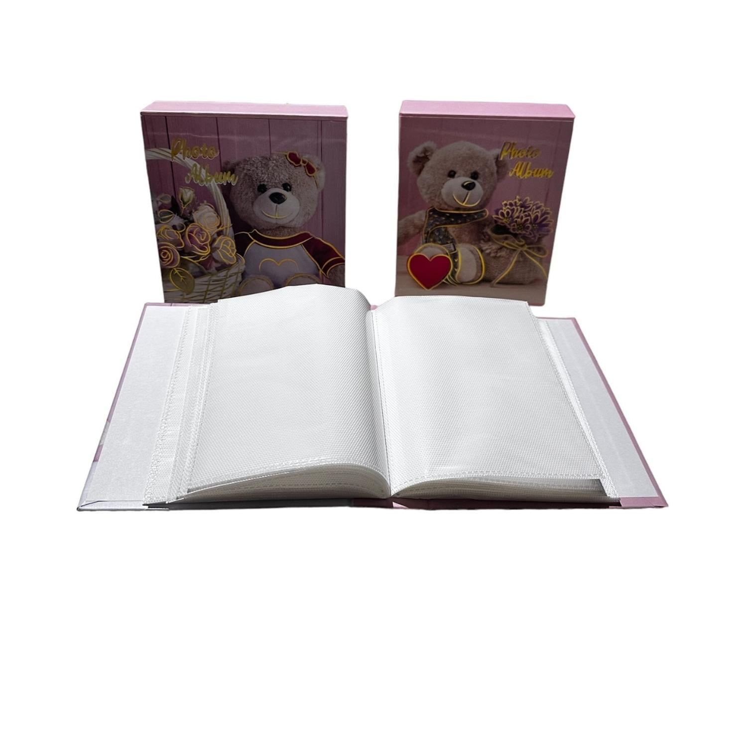 Kivara - Pack 2 Album Foto Diseño Infantil 40 Fotos 10x15 Cm Rosado Rosa