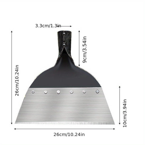 1 Set, Outdoor Garden Cleaning Shovel Multi-functional Steel Flat Shovel Ice Shovel Wall Pigsty Cleaning Shovel Farm Weeding Tool