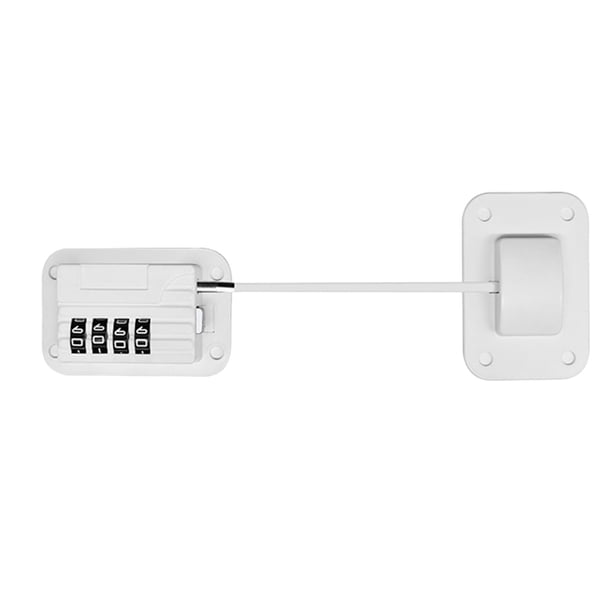 Cerradura De La Ventana Del Refrigerador Cerraduras De Combinación Codificadas De Seguridad Para Niños Para La Puerta Del Refrigerador Blanco