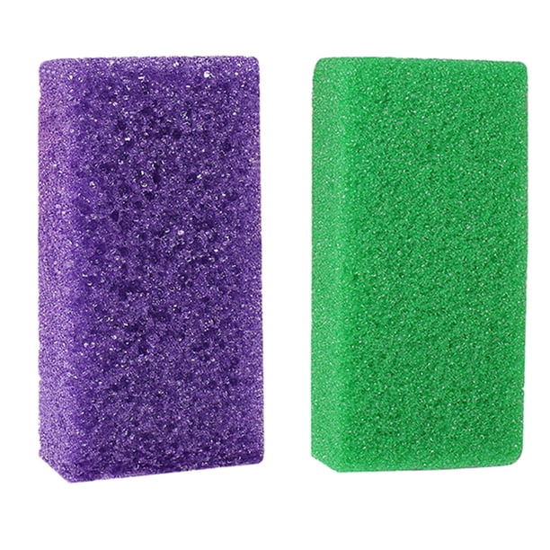 Herramienta exfoliante para pedicura, piedra pómez para pies, esponja para eliminar callos, 2 unidades