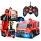 thumbnail image 1 of Auto A Control Remoto Transformer Bombero Lanza Agua 828-5 D, 1 of 7
