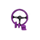 thumbnail image 1 of Set 3 Piezas Funda Cubre Volante Perilla Cambios Gel Silicona Morado, 1 of 2