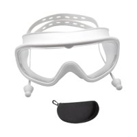 Magideal - Gafas De Natación Para Adultos, Gafas De Natación Transparentes, Ligeras, Profesionales, Con Tapones Para Los Oídos, Impermeables, Para Buceo, Para Blanco