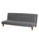thumbnail image 2 of Futon Turin Tela Velvet Gris, 2 of 3