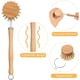 thumbnail image 2 of Juego de 4 cepillos para platos, cepillos de cocina de madera con mango de madera - Cepillo de limpieza de ollas y sartenes de madera con cabezal reemplazable, 2 of 7