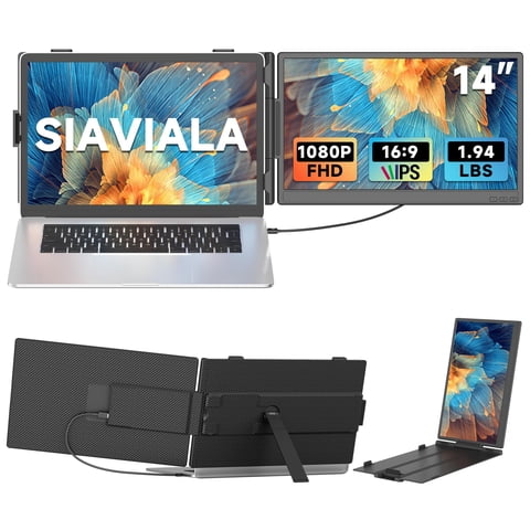Monitor Portátil De 14"" Siaviala Para Laptop, Pantalla