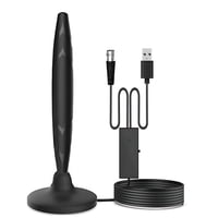 Tecnolab - Antena Digital Tv 25Db Larga Con Amplificador Y Cable 3M - Ps