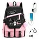 thumbnail image 1 of MINISO Kuromi Melody Joint Peripheral Backpack Female Cute Elementary School Students Junior High School Bag Mochila, 1 of 3