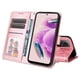 thumbnail image 3 of Funda tipo cartera FOXDOCK para Xiaomi Redmi Note 12s 4G , diseño girasol en relieve, cuero PU, cierre magnético, soporte y tarjetero, 3 of 5