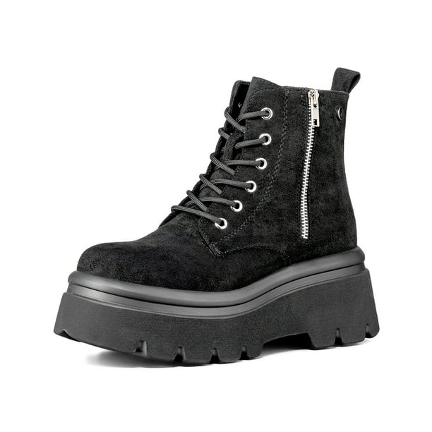 Botin Casual Mujer Eco Cuero Plataforma Weide DH87