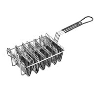 Magideal - Freidora De Tacos De Material Acero Inoxidable 4 / 6 Herramienta De Cocina De Tarta De Cocina Freidora Freidora Soporte De Taco Para , Forma De 6 Rejillas Medio