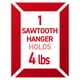 thumbnail image 3 of Marco de fotos Hangers Command Sawtooth 4, color blanco con 8 tiras, 3 of 9