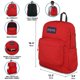 thumbnail image 2 of Mochila JanSport Superbreak Plus OSU con funda para laptop de 38 cm y cinta roja, 2 of 7