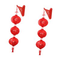 Magideal - 2X Linterna China Roja, Rompecabezas 3D, Decoraciones De Linterna, Linterna De Año Nuevo Lunar Para El Hogar, Boda, Restaurante, Festival De Primavera 26 Cm X 85 Cm