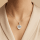 thumbnail image 2 of Collar Cristal Austriaco Aurora Boreal 14mm en Plata 925, 2 of 3