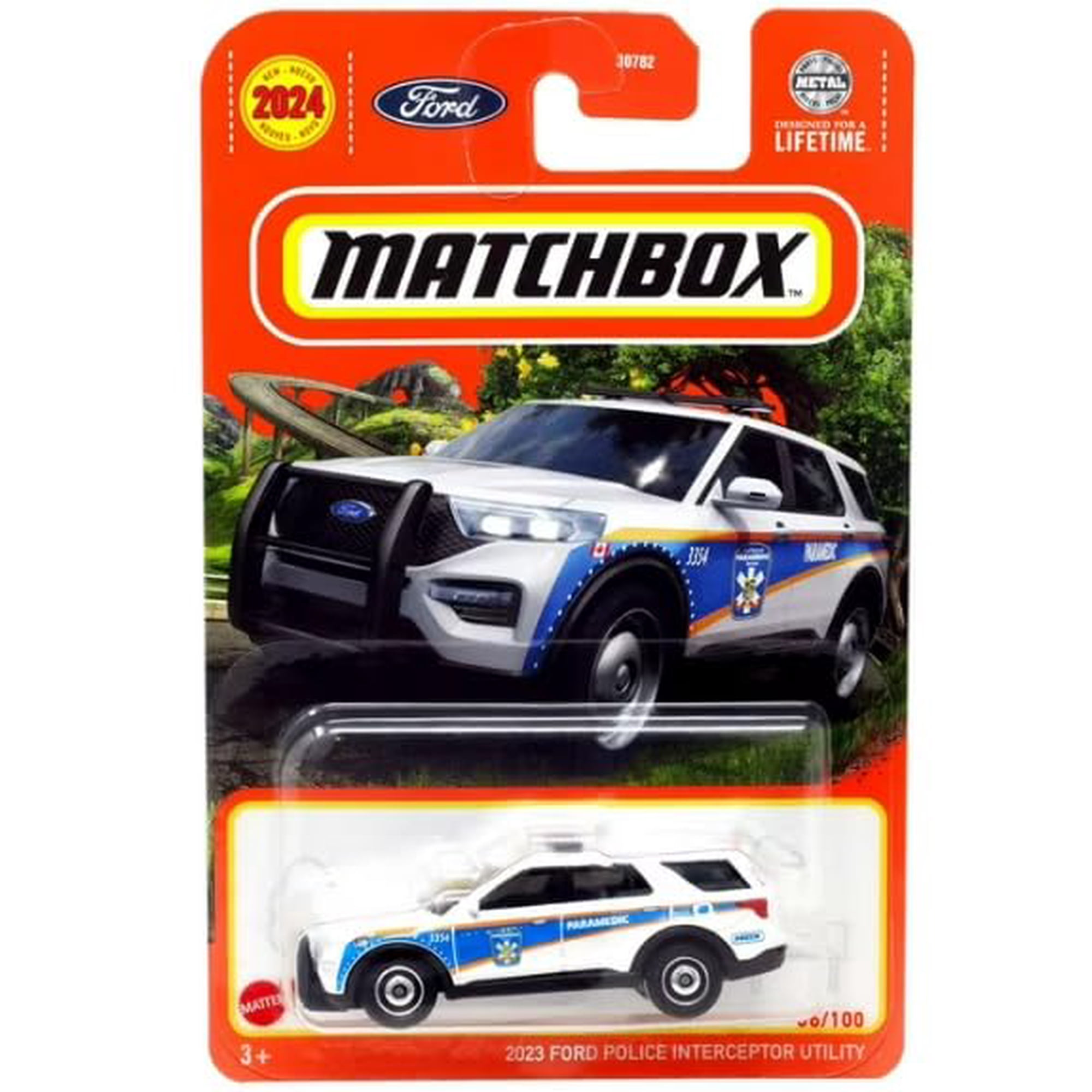 Vehículo Fundido A Presión Matchbox 2023 Ford Police Interceptor 1:64