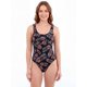 thumbnail image 2 of Traje de baño tirantes arruchados estampado hojas Talla L, 2 of 8