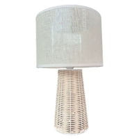 Oem - Lampara De Velador Lampara De Mesa Base Bambu