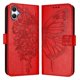 thumbnail image 2 of Funda cartera mariposa para Samsung Galaxy A07 4G con soporte y ranuras para tarjetas Rojo, 2 of 5