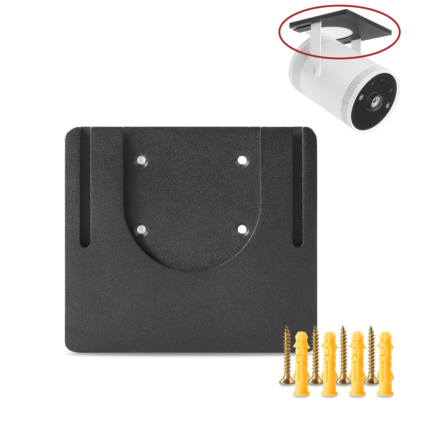 Soporte De Pared Tjyuze Samsung Freestyle Negro