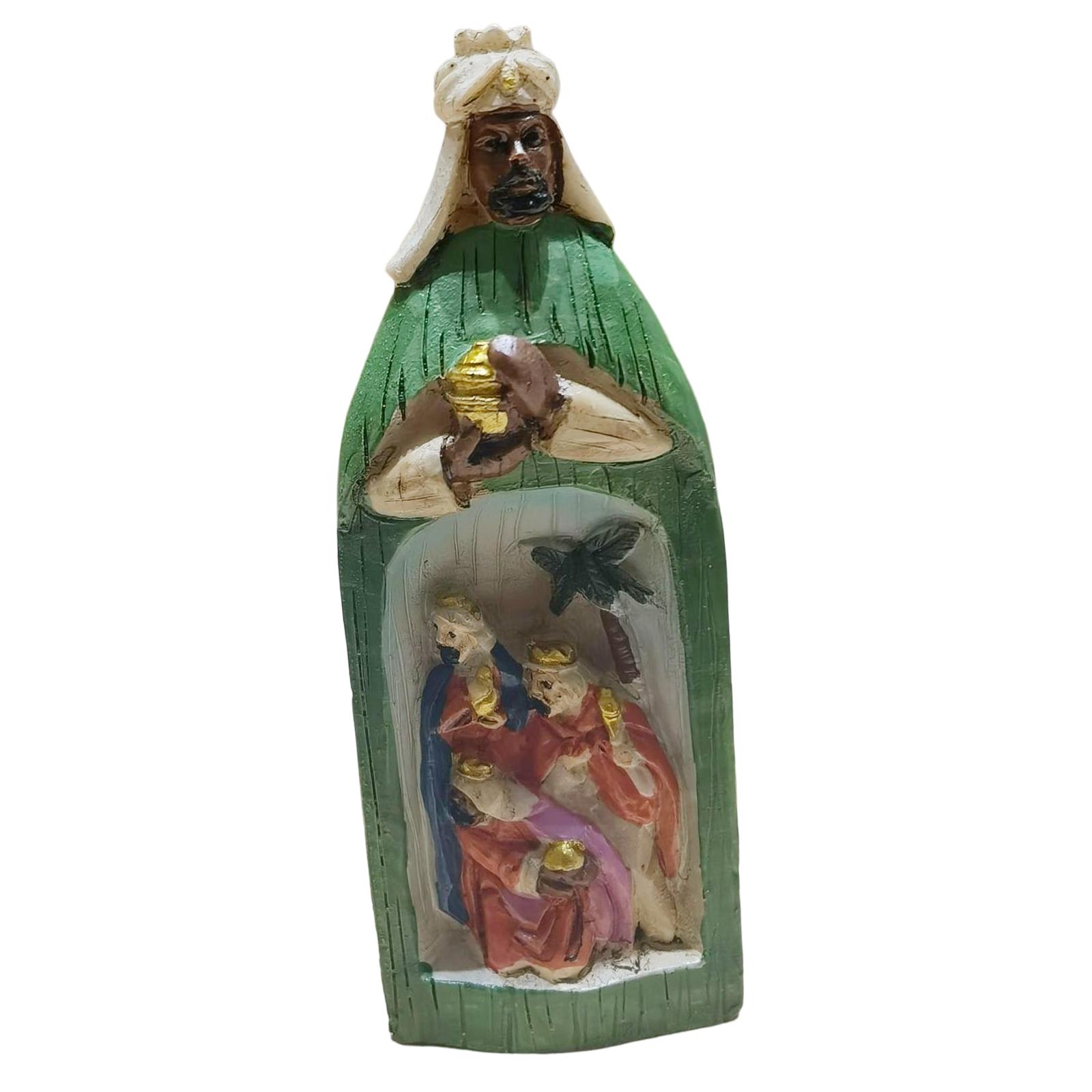 Bothyi - Belén De Navidad Escena De La Natividad Estatua Para Acción De Gracias Cumpleaños Estudio Verde