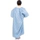 thumbnail image 3 of Bata hospitalaria Careoutfit, 10 XL, bariátrica, 3 unidades, algodón lavable, 3 of 3