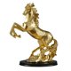 thumbnail image 1 of Escultura De Estatuilla De Caballo Obra De Arte Coleccionable Para La Decoración Del Escritorio Del Hogar Oro, 1 of 5