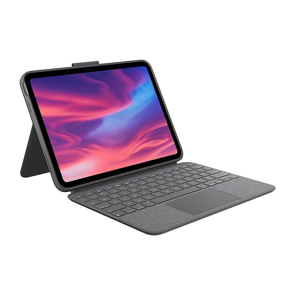 Funda Teclado Logitech Combo Touch Para Ipad 10ª Generación Gris
