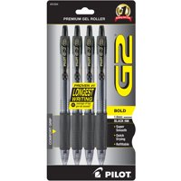 Bolígrafos De Gel Pilot G2 Premium Recargables Retráctiles De 1 Mm, Paquete De 4