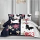 thumbnail image 1 of Cubrecama Quilt Verano 2 Plazas - Blanco Negro Mariposa 053, 1 of 2