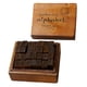 thumbnail image 3 of Juego De Sellos De Goma Y Madera De 28 Piezas Para Hacer Tarjetas Artesanales En Minúscula Cursiva, 3 of 5