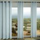 thumbnail image 1 of Cortinas Pitalk de lino verde mar texturizadas, 24 cm de largo, 2 paneles, 1 of 8