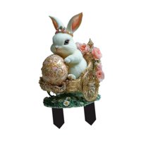 Ioensy - Letrero De Pascua Para Jardín, Estaca De Conejo Para Macetas, Terraza, Macizos De Flores