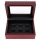 thumbnail image 3 of Joyero De Madera Para Vitrina Porta Anillos 12x16x7cm Rojo Vino 6 Agujeros, 3 of 3