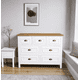 thumbnail image 1 of Cómoda 7 Cajones Mueble de Madera Nativa para Dormitorio - Blanco - 120x40x90 cm, 1 of 3