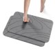 thumbnail image 1 of Alfombra de ducha con forma de tierra de diatomeas JUERLEN, 2 unidades, 60 x 40 cm, color gris, 1 of 7