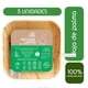 thumbnail image 2 of Pack de 5 Platos Cuadrado Hoja De Palma 100% Biodegradable 15cmx15cm Ecológico, 2 of 6