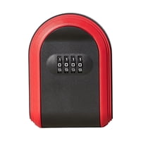 Magideal - Caja Organizadora De Armario Para Llaves, Caja De Almacenamiento De Llaves Montada En La Pared Con Bloqueo Digital Para Llaves De Casa, Gestión De Pr Rojo