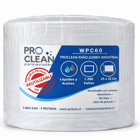PROCLEAN PAÑO JUMBO INDUSTRIAL 60