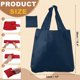 thumbnail image 2 of Uxcell 13x15.4 pulgadas Bolsas de Compras Lavables con Asas a Granel, Bolsas de Comestibles Reutilizables Plegables, Bolsa Ligera Plegable para Compras Almacenamiento Comestibles Viajes, 2 of 7