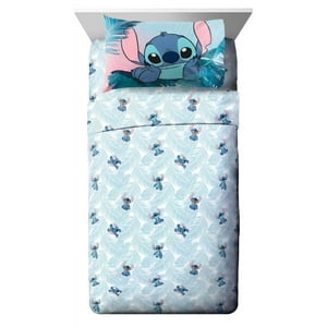 Juego De Sábanas Jay Franco Disney Lilo & Stitch Floral Fun Queen