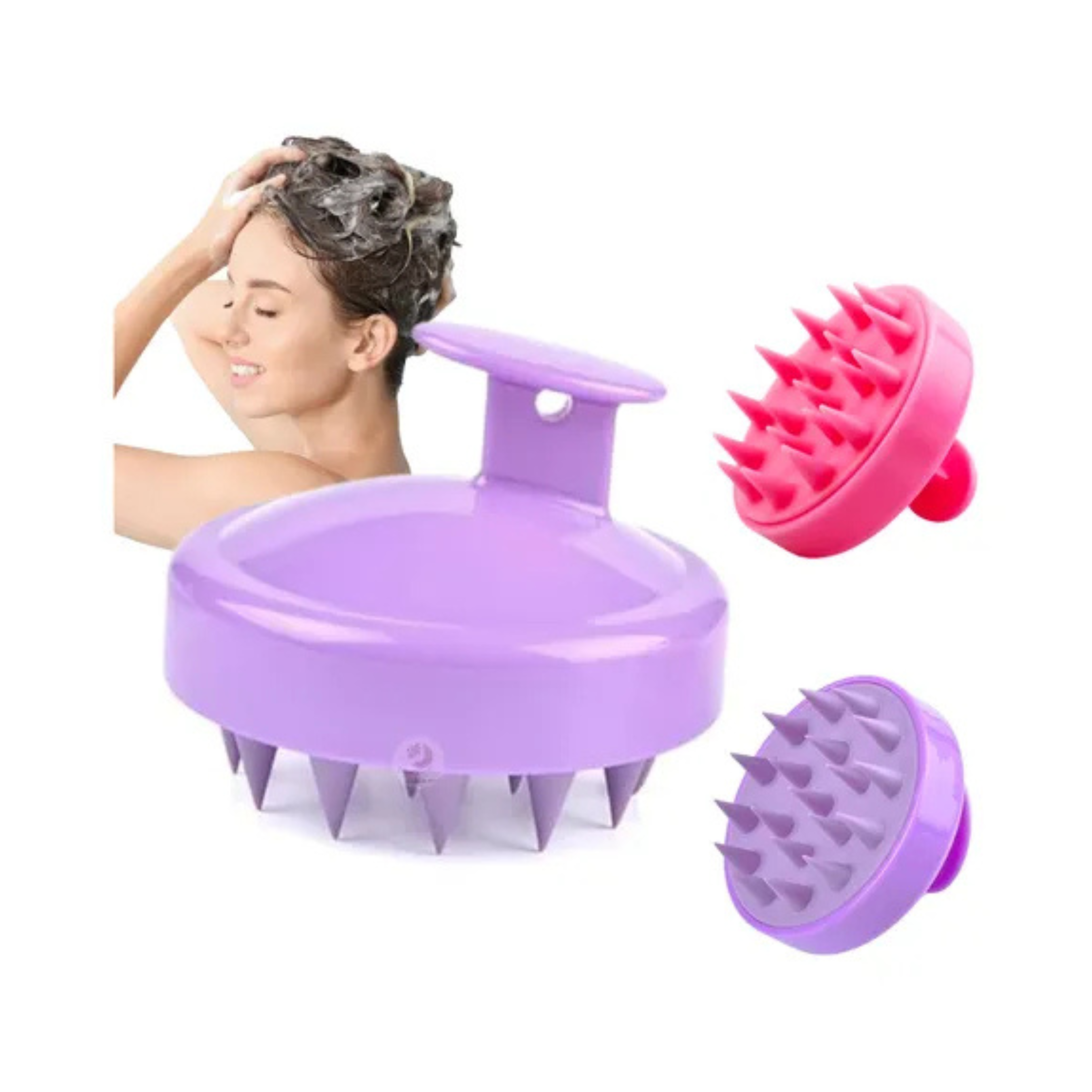 Max Belle - Cepillo Silicona Masajeador Cuero Cabelludo