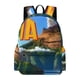 thumbnail image 1 of Lava-theme Backpack, Campus style schoolbag Bookbag with Adjustable Shoulder Straps And Large Zip Compartment, Unisex Travel Bags.42x30x15cm, 1 of 6