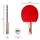 thumbnail image 3 of Set de tenis de mesa Franklin Sports para 4 jugadores con pala y pelota, 3 of 9