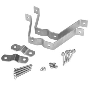 Magideal - 2 Piezas De 4 ""Añada De Soporte De Pared De La Pared De La Antena A Prueba De Viento Para Servicio Pesado Exterior Para Lámparas, Tuberías Versátiles