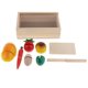 thumbnail image 2 of Juego de simulación de cocina de madera Juguetes de frutas y verduras Regalo educativo temprano, 2 of 5