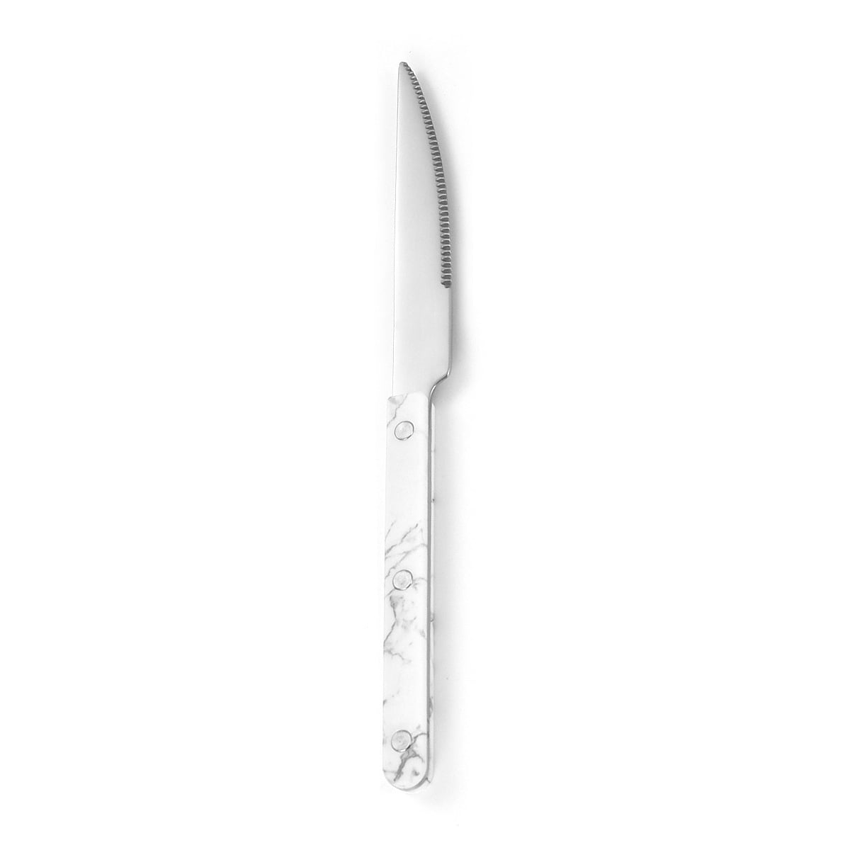 Xmhytop Cubiertos De, Acero Inoxidable, Muy Adecuados Para Trajes De Filete,blanco, 4 Piezas Cuchillo De Mesa